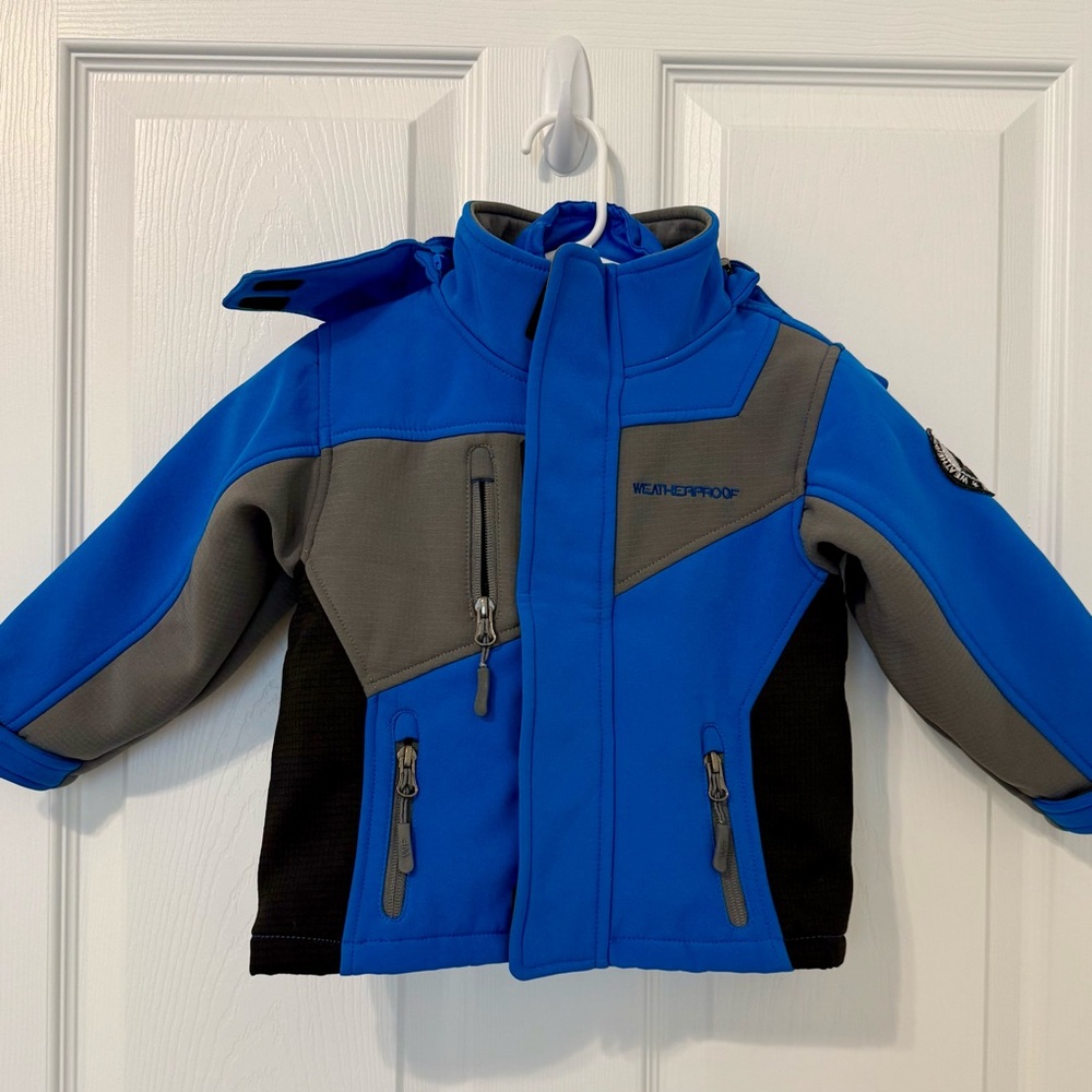 Weatherproof Kids Jacket in Blue and Black